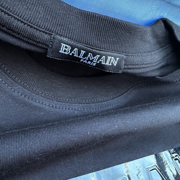 Balmain Black Short Sleeve Tee